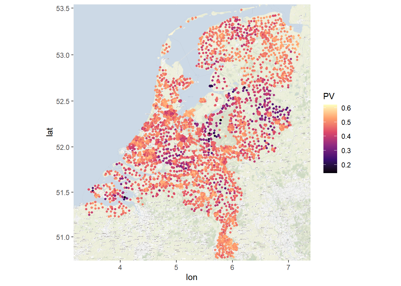 Polarized Polling Stations (ggmap)